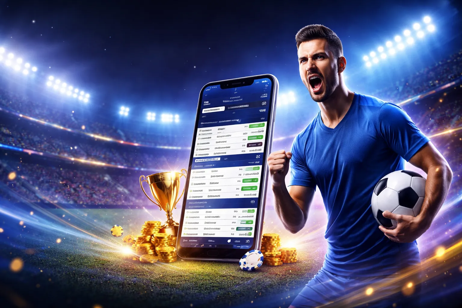 Sân vận động tràn ngập không khí cá cược thể thao sôi động tại 95 win
